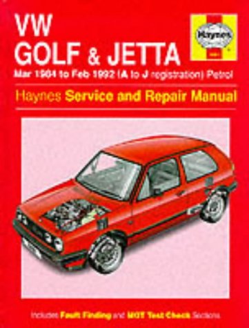 Stock image for VW Golf & Jetta : Mar 1984 to Feb 1992 (A to J registration) for sale by WorldofBooks