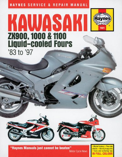 Haynes Kawasaki Zx900, 1000 & 1100 Liquid-Cooled Fours 1983-97 (Haynes Motorcycle Repair Manuals) (9781859603550) by Haynes