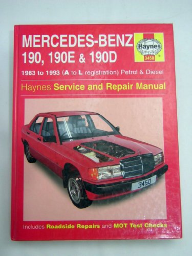 Stock image for Mercedes-Benz 190, 190E and 190D (83-93) Service and Repair Manual (Haynes Service and Repair Manuals) for sale by Cotswold Rare Books