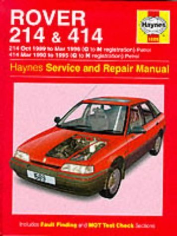 Beispielbild fr Rover 214 and 414 (89-96) Service and Repair Manual (Haynes Service and Repair Manuals) zum Verkauf von AwesomeBooks