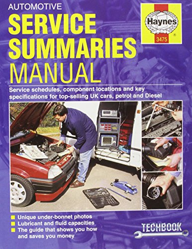 Automotive Service Summaries and Specifications Manual (Haynes Techbooks) (9781859604755) by James Robertson