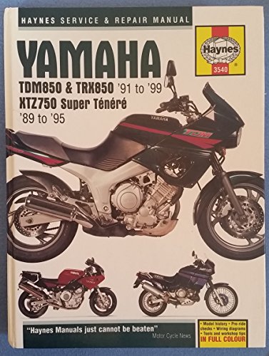 Yamaha: TDM850 & TRX850 '91 to '99 - XTZ750 Super Tenere '89 to '95 (Haynes Service & Repair Manual)