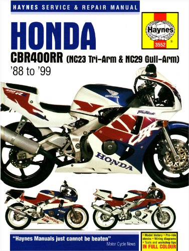 Beispielbild fr Honda CBR400RR (NC29) GullArm 1990-99 Service and Repair Manual (Haynes Service and Repair Manuals) zum Verkauf von WorldofBooks