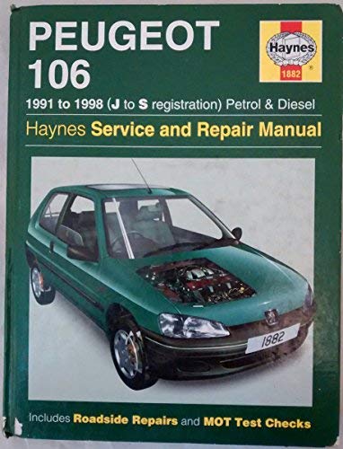 Stock image for Peugeot 106 Petrol and Diesel 1991 - 1998 (J to T) (Update) for sale by Greener Books