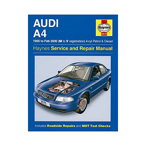 Beispielbild fr Audi A4 (4-cylinder) 1995-2000 Service and Repair Manual (Haynes Service and Repair Manuals) zum Verkauf von AwesomeBooks