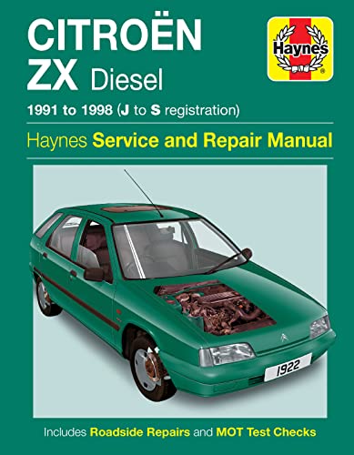 Stock image for Citroen ZX Diesel (1991-1998) Service and Repair Manual (Haynes Service and Repair Manuals) for sale by Goldstone Books