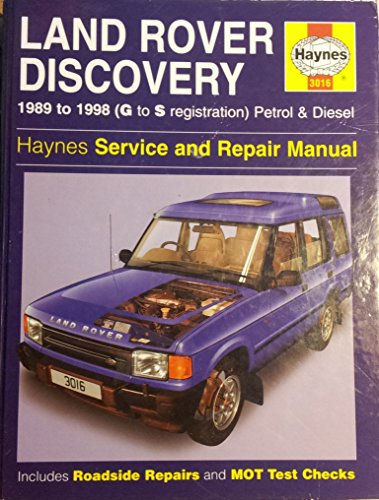Imagen de archivo de Land Rover Discovery Petrol and Diesel Service and Repair Manual: 1989-1998 (Haynes Service and Repair Manuals) a la venta por WorldofBooks