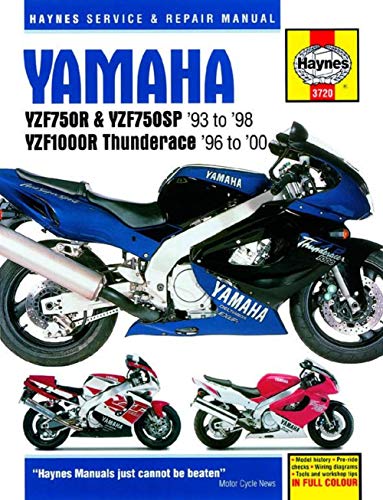 Haynes Yamaha YZF750R & YZF750SP 1993-1998 , YZF000R Thunderace 1996-2000 (9781859607206) by Haynes