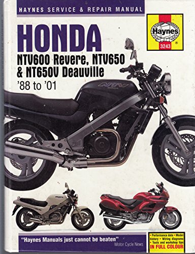 9781859607497: Honda NTV600 Revere, NTV650 and NT650 Deauville Service and Repair Manual: 3243