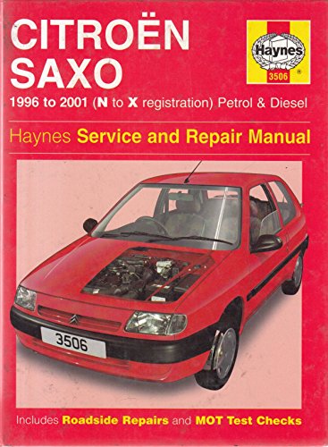Imagen de archivo de Citroen Saxo Service and Repair Manual: 1996 to 2001 (Haynes Service and Repair Manuals): 3506 a la venta por WorldofBooks