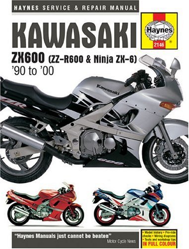 Imagen de archivo de Kawasaki ZX600 (ZZ-R600 & Ninja ZX-6) Service & Repair Manual: 1990-2000 a la venta por Michael Patrick McCarty, Bookseller