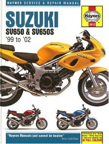 Stock image for Suzuki Sv650 & Sv650s 99 to 02 (Haynes Service And Repair Manual) for sale by Ergodebooks