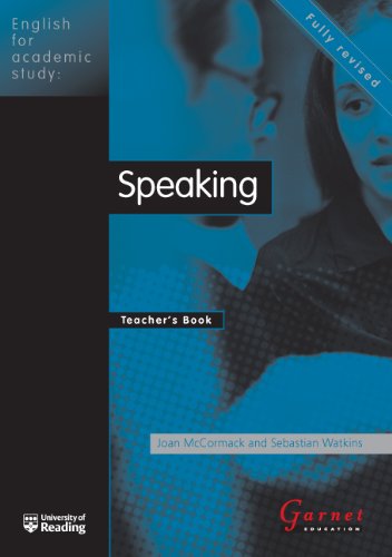 Beispielbild fr Speaking: Teachers Book (English for Academic Study) zum Verkauf von Reuseabook