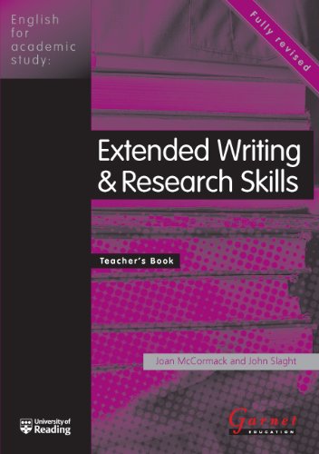 Beispielbild fr Extended Writing and Research Skills: Teachers Book (English for Academic Study) zum Verkauf von Reuseabook