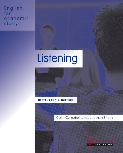 Listening (English for Academic Study) (9781859645390) by Campbell & Smith