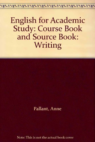 Imagen de archivo de English for Academic Study: Course Book and Source Book: Writing a la venta por medimops
