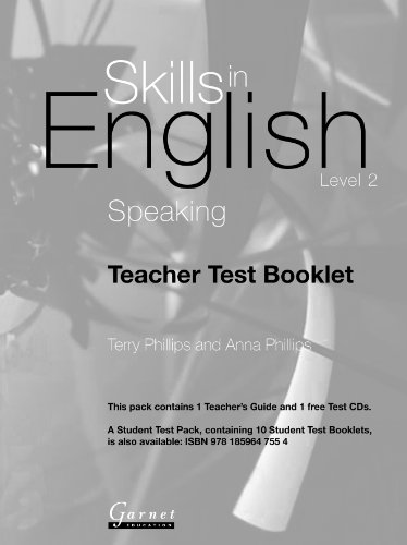 Imagen de archivo de SIE: SPEAKING LEVEL 2 TEACHER TEST PACK (TEST CD AND TEACHER'S GUIDE) a la venta por Zilis Select Books