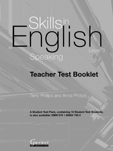 Imagen de archivo de SIE: SPEAKING LEVEL 3 TEACHER TEST PACK (TEST CD AND TEACHER'S GUIDE) MAR 07 a la venta por Zilis Select Books