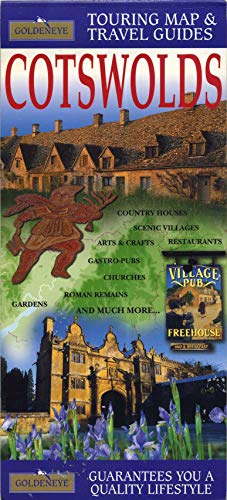 Imagen de archivo de Cotswolds: Touring Map and Travel Guide a la venta por WorldofBooks