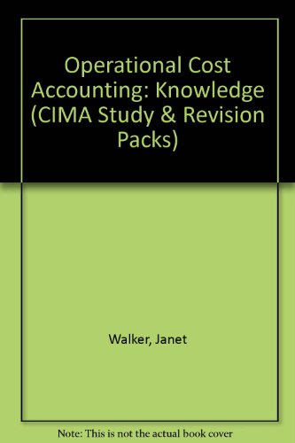 Knowledge: Stage 2 (CIMA Study & Revision Packs) (9781859712139) by Walker, Janet