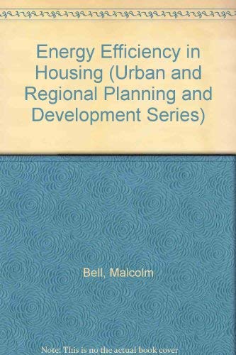 Stock image for Energy Efficiency in Housing (Urban and Regional Planning and Development) for sale by Discover Books