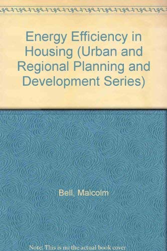 9781859723487: Energy Efficiency in Housing (Urban and Regional Planning and Development)