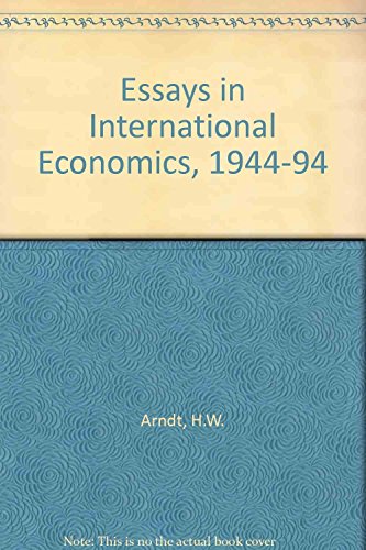 Beispielbild fr Essays in International Economics 1944 - 1994. zum Verkauf von Plurabelle Books Ltd