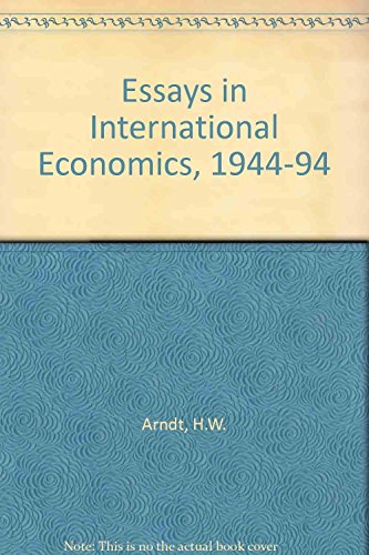 9781859723944: Essays in International Economics 1944-1994