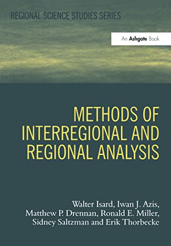 Stock image for Methods of Interregional and Regional Analysis (Regional Science Studies Series) for sale by HPB-Emerald
