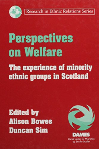 9781859724156: Perspectives on Welfare: The Experience of Minority Ethnic Groups in Scotland (Research in Ethnic Relations Series)