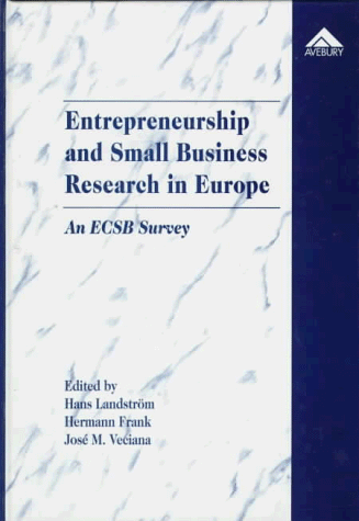 Imagen de archivo de Entrepreneurship and Small Business Research in Europe: An Ecsb Survey a la venta por Bookmonger.Ltd