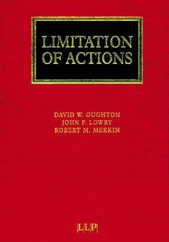 Beispielbild fr Limitation of Actions (Lloyd's Commercial Law Library) zum Verkauf von Books Puddle