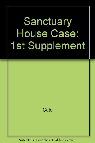 Stock image for Sanctuary House Case: 1st Supplement for sale by Phatpocket Limited