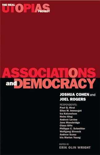 Beispielbild fr Associations and Democracy zum Verkauf von Revaluation Books
