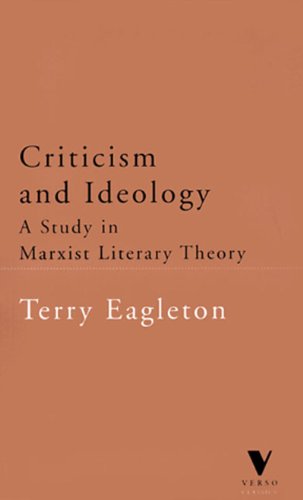 9781859842171: Criticism and Ideology: A Study in Marxist Literary Theory (Verso Classics)