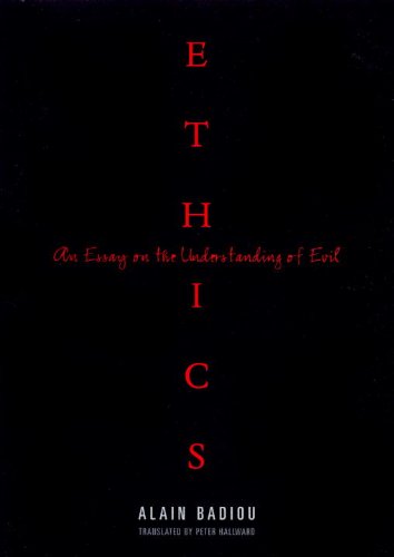 Beispielbild fr Ethics: An Essay on the Understanding of Evil zum Verkauf von ZBK Books