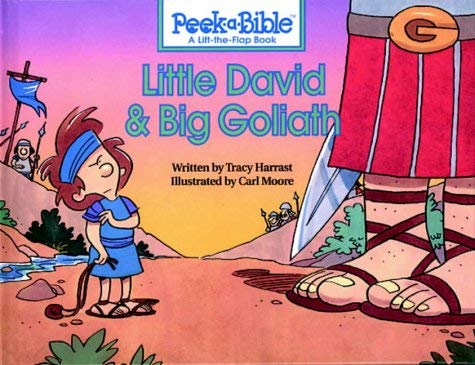 9781859853764: Little David and Big Goliath (Peek-a-Bible S.)