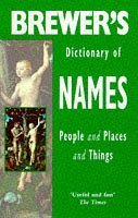 9781859862322: Brewer's Dictionary of Names