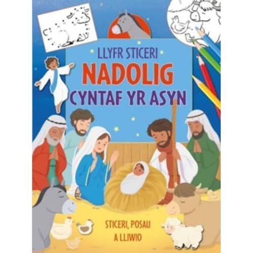 Stock image for Llyfr Sticeri Nadolig Cyntaf yr Asyn for sale by PBShop.store US