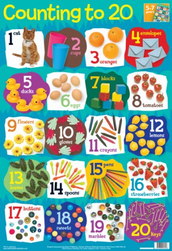 9781859972823: Numbers 1-20 Wall Chart