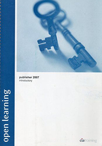 9781860055423: Open Learning Guide for Publisher 2007 Introductory