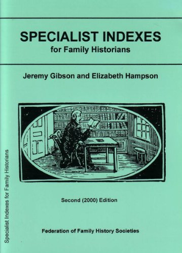 Imagen de archivo de Specialist Indexes (Gibson guides) a la venta por AwesomeBooks