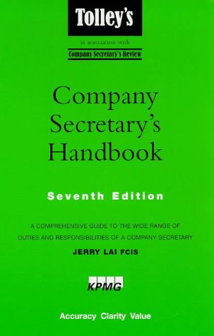 9781860125447: Tolley's Company Secretary's Handbook