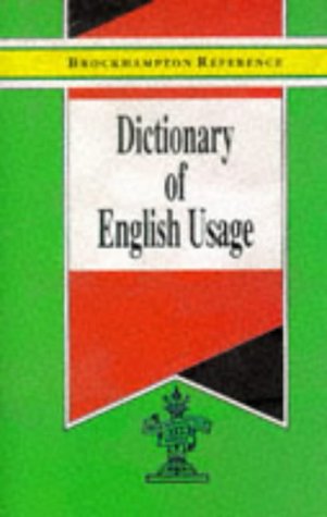 Beispielbild fr Dictionary of English Usage (Brockhampton Reference Series (English Language)) zum Verkauf von AwesomeBooks