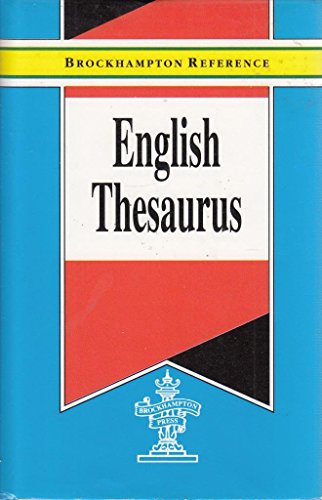 Stock image for English Thesaurus (Brockhampton Reference Series (English Language)) for sale by AwesomeBooks
