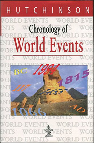 Beispielbild fr Chronology of World Events (Hutchinson dictionaries) zum Verkauf von AwesomeBooks