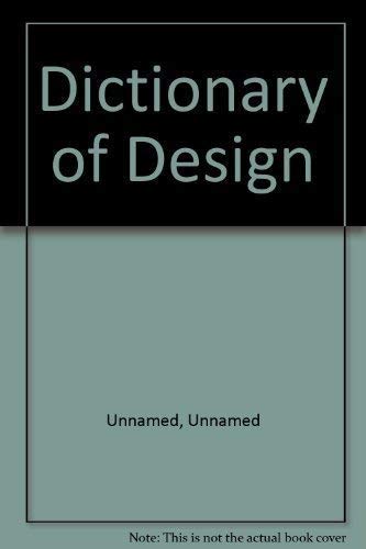 9781860197307: Dictionary of Design