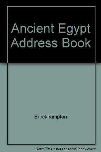 Stock image for Ancient Egypt Address Book for sale by WorldofBooks
