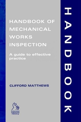 Imagen de archivo de Handbook of Mechanical Works Inspection: A Guide to Effective Practice a la venta por ThriftBooks-Atlanta