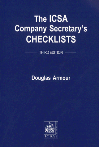 Beispielbild fr The ICSA Company Secretary's Checklists zum Verkauf von MusicMagpie